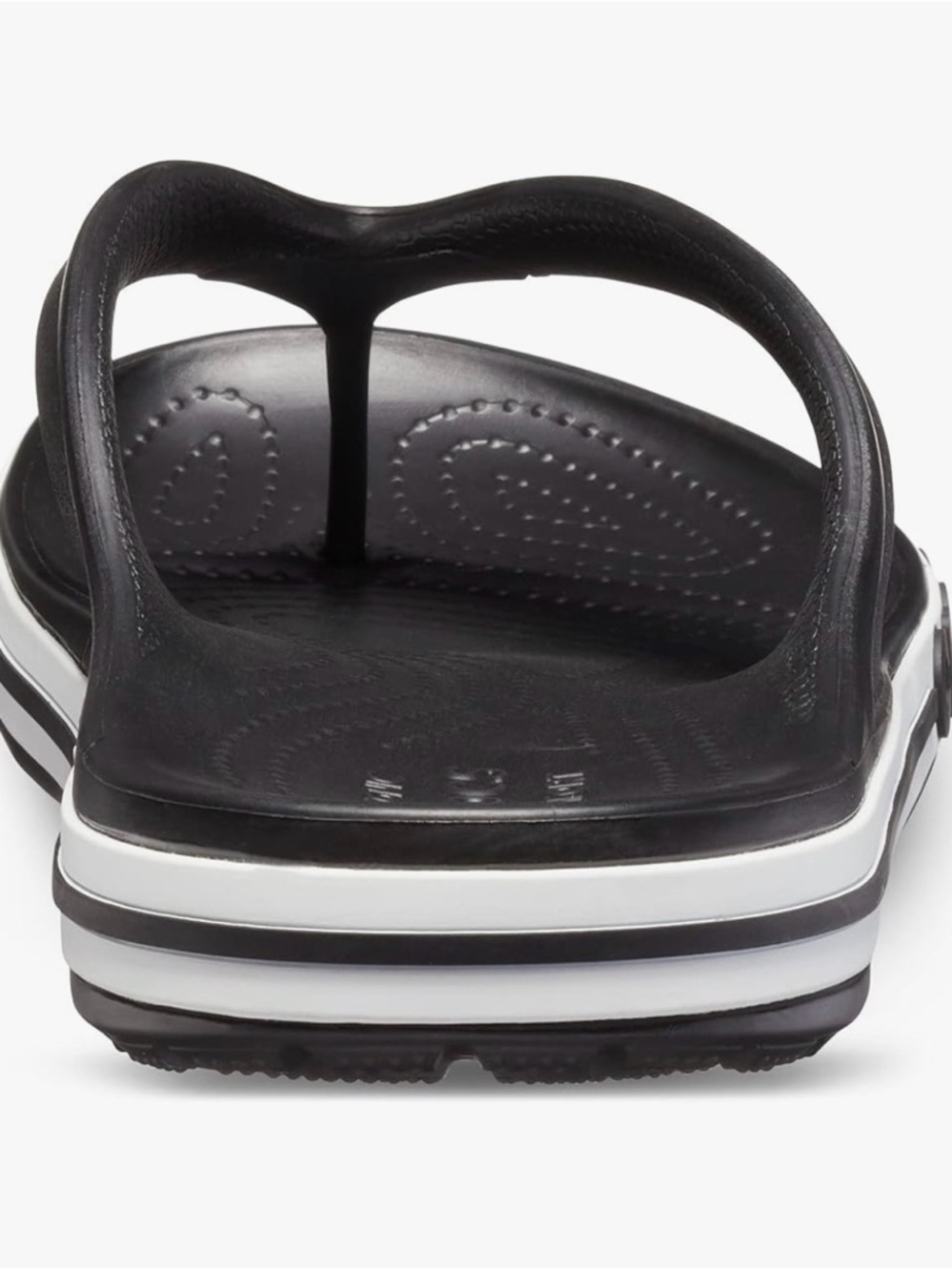 Crocs Bayaband Flip Flop Sandals -
Black & White | Size 8 NWT - Picture 6 of 11
